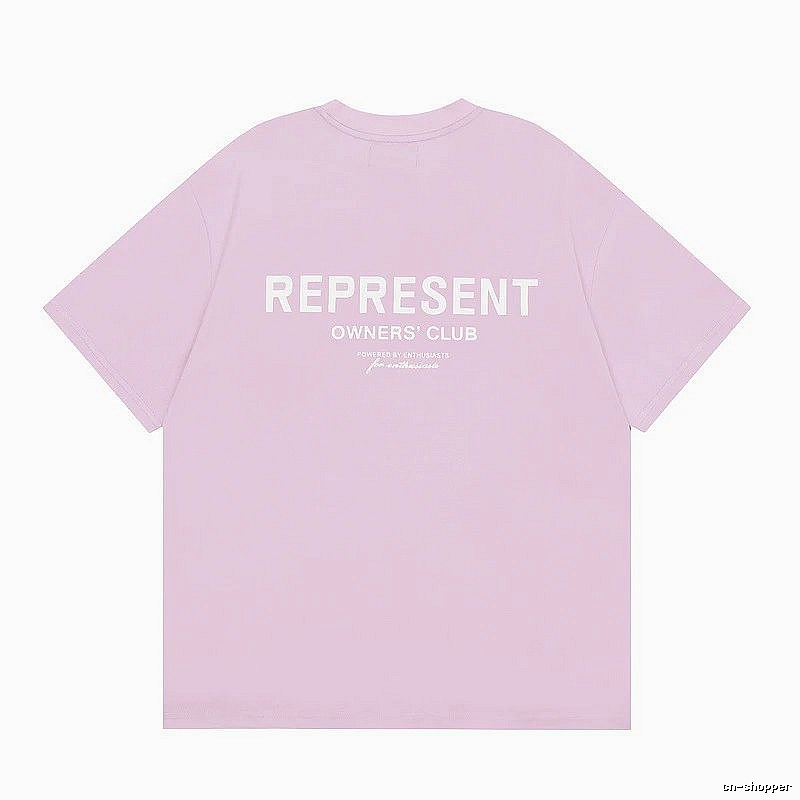 Represent Pink Style 801 Owners Club T-Shirt Relaxed Styling Logo