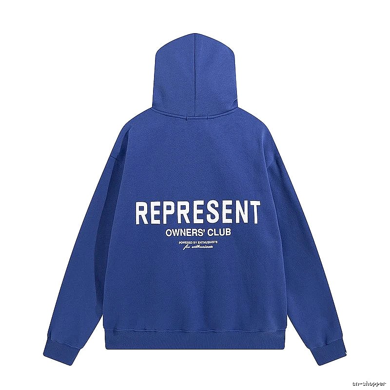 Represent Travel Owners Club hoodie Navy Large Represent with Modern Look
