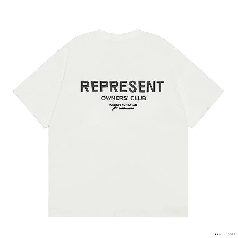 Represent White Style 801 Owners Club T-Shirt Color Pop Logo