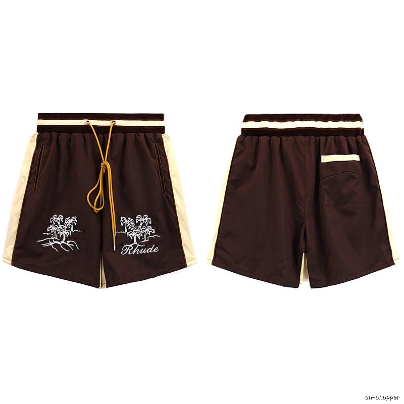 RHUDE casual style brown shorts