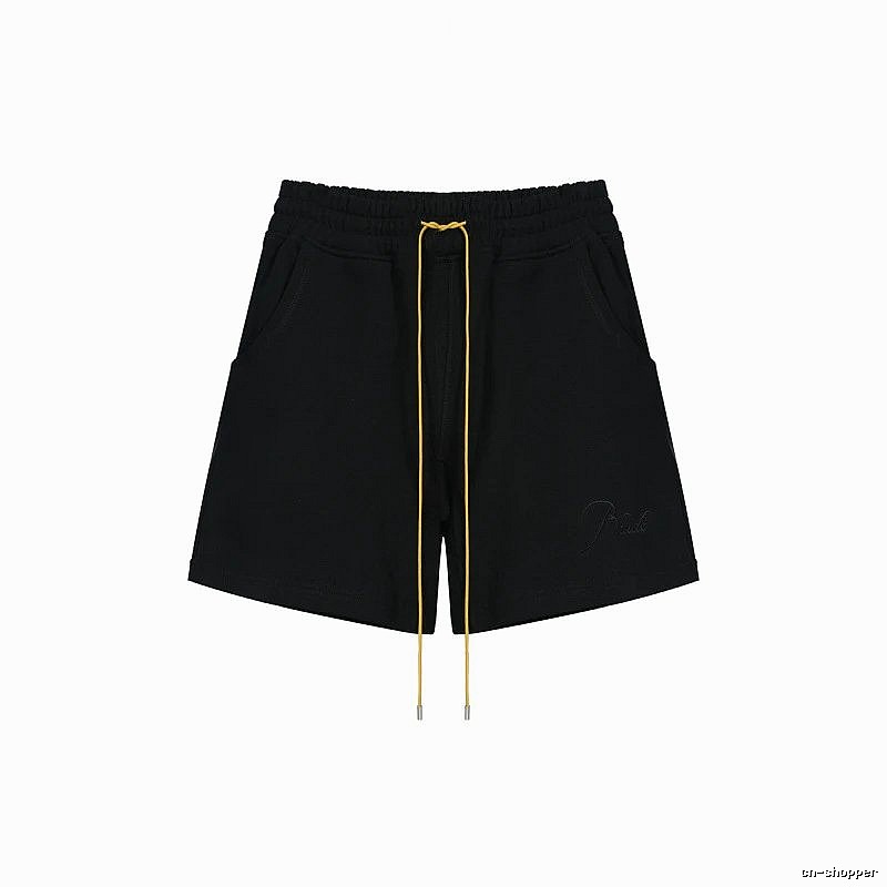 RHUDE minimalist black shorts