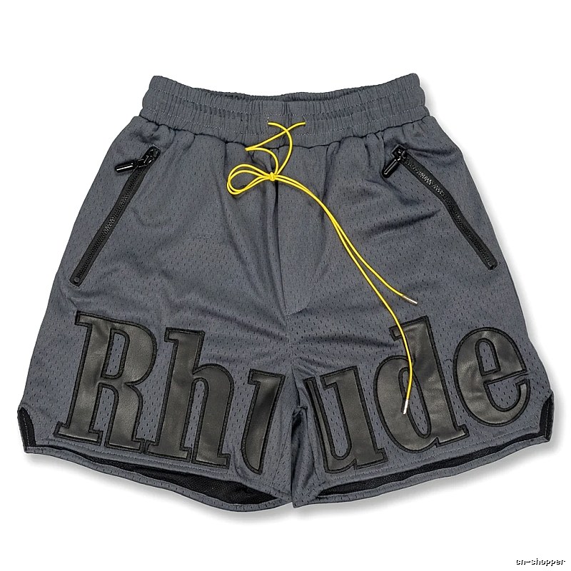 RHUDE sporty grey shorts