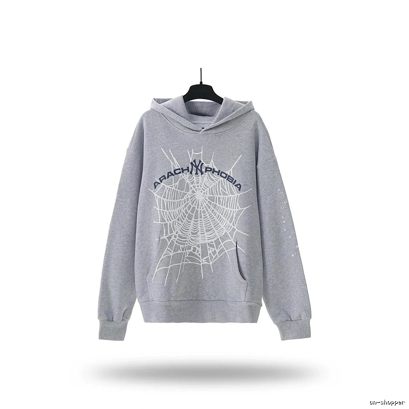Sp5der Spider Series Grey Streetwear Sweatshirt