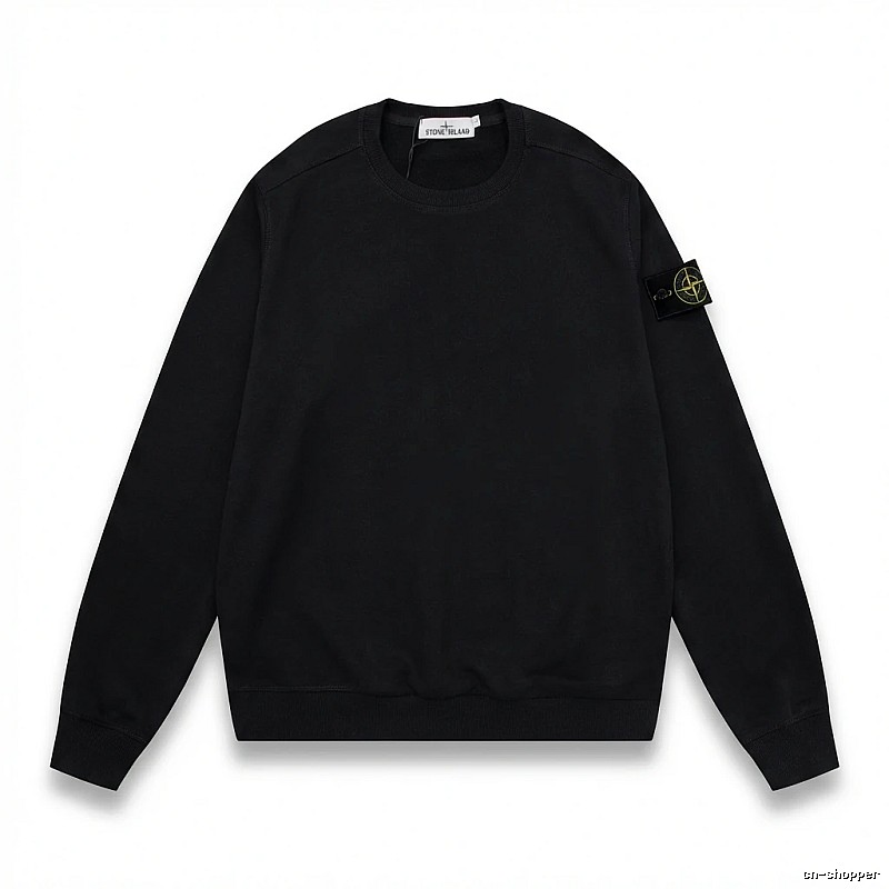 Stone Island basic black sweatshirt
