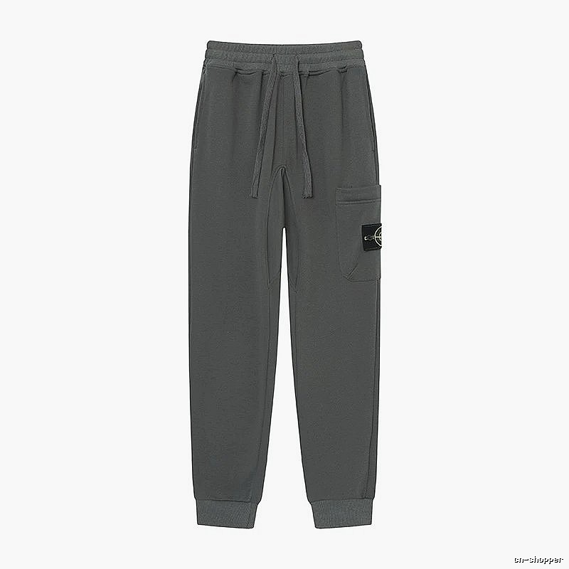 Stone Island Classic Street Style Dark Grey Jogger Sweatpants