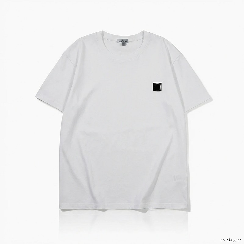 Stone Island minimalist style white T-shirt
