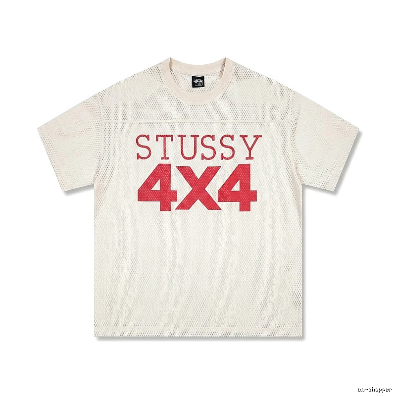 Stussy 4X4 Retro Style White T-shirt