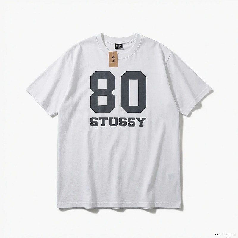 Stussy 80 Series Simple White T-shirt
