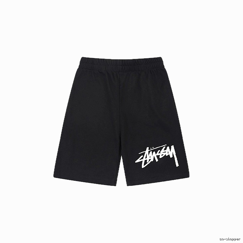 Stussy basic black shorts