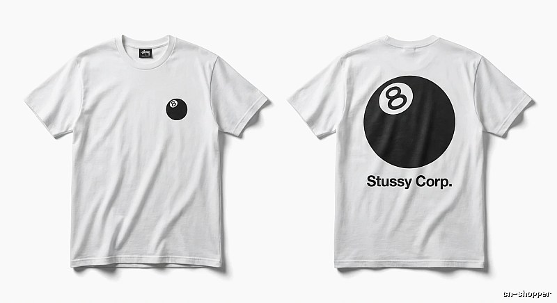 Stussy Billiards Series White T-shirt