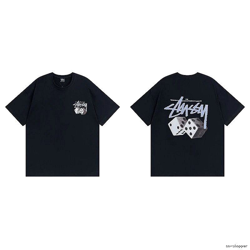 Stussy Black Spider Graphic T-Shirt Layered Outfit Logo
