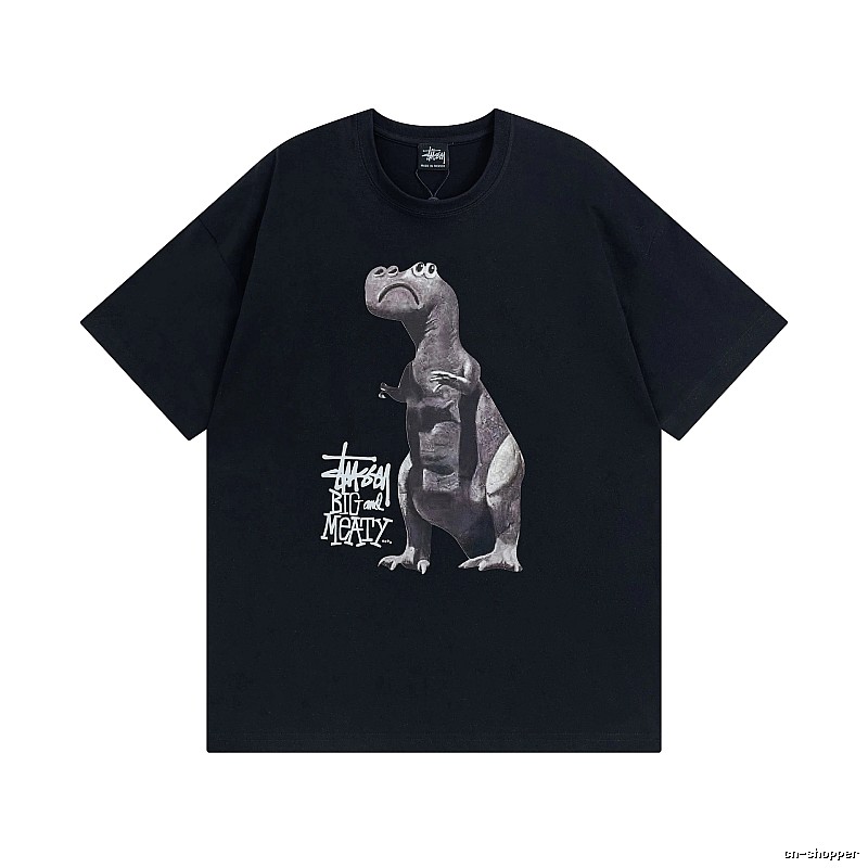 Stussy Black Spider Graphic T-Shirt Visual Accent Logo