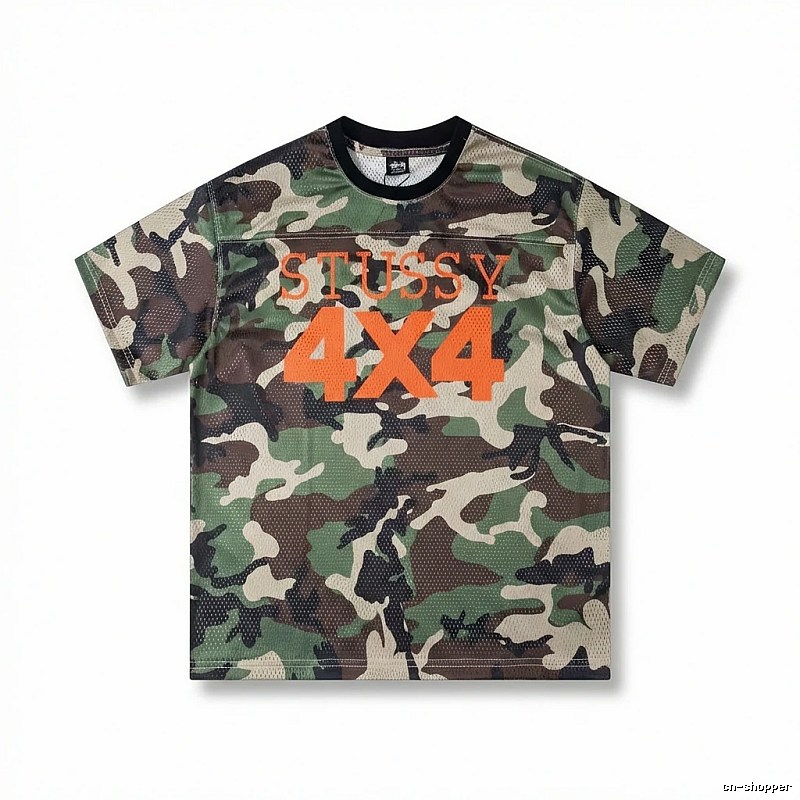 Stussy camouflage-style short-sleeved shirt