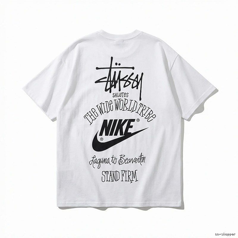 Stussy Co-branded Simple White T-shirt