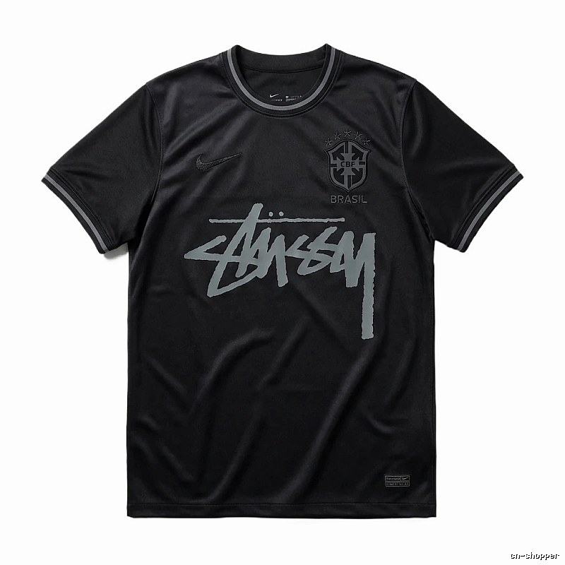 Stussy graffiti-style black T-shirt