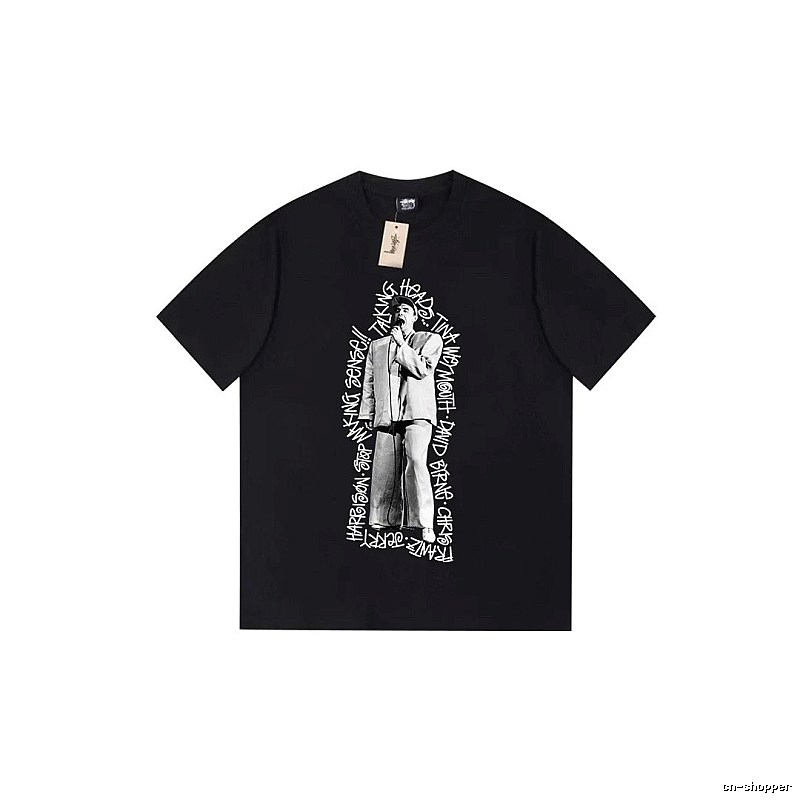 Stussy Lightweight Graphic T-shirt Black White Stussy for Trend Styling