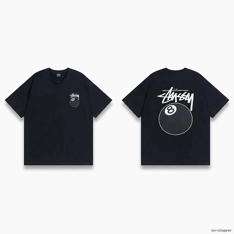 Stussy No.8 Ball Style Black T-shirt