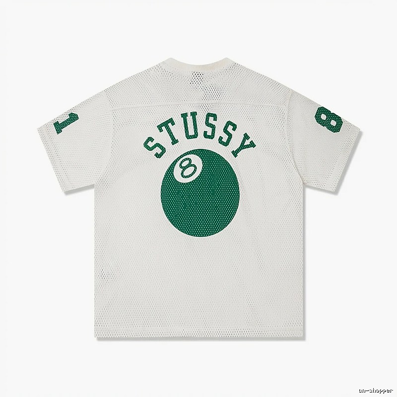 Stussy No.8 Ball White Trendy T-shirt