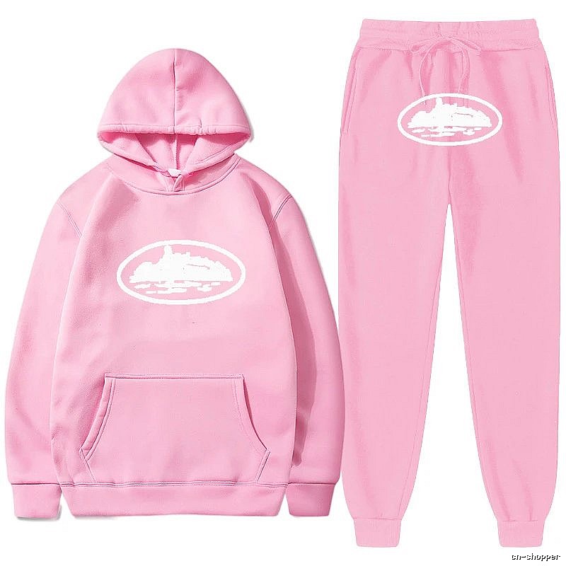 Stussy Pink Red Tracksuit Set Statement Graphic Logo