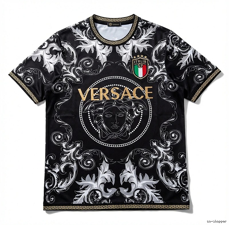 Stussy retro-style black-based T-shirt