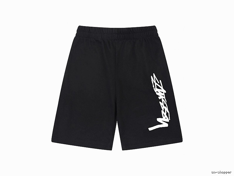 Stussy street-style black shorts