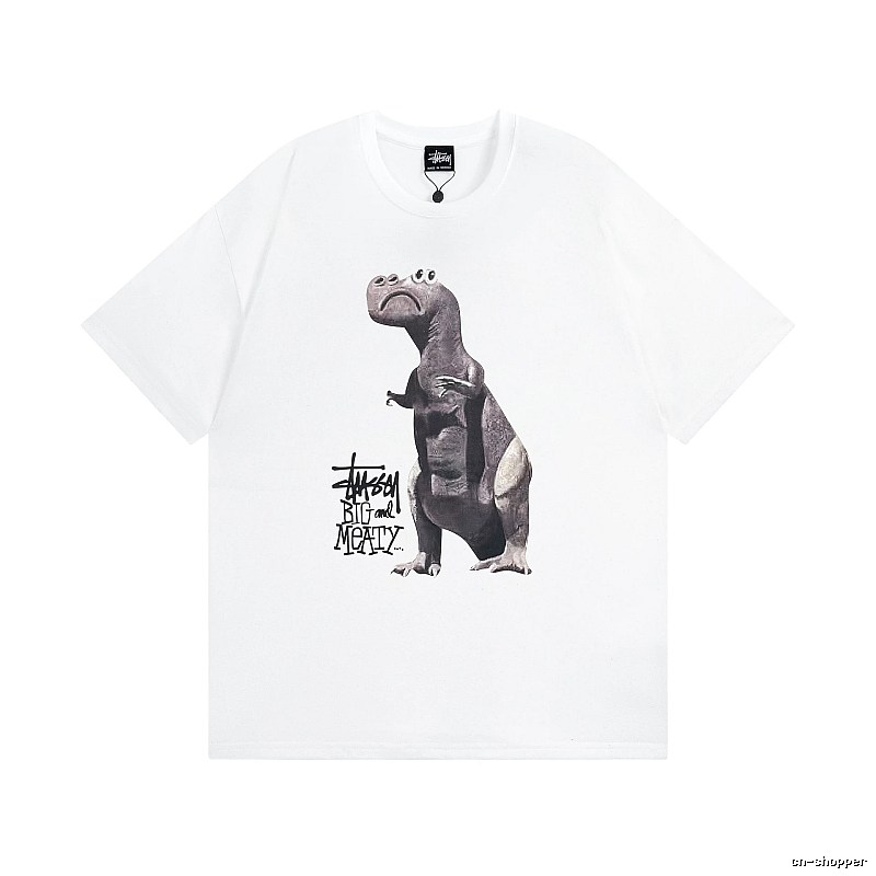 Stussy White Spider Graphic T-Shirt Color Pop Logo