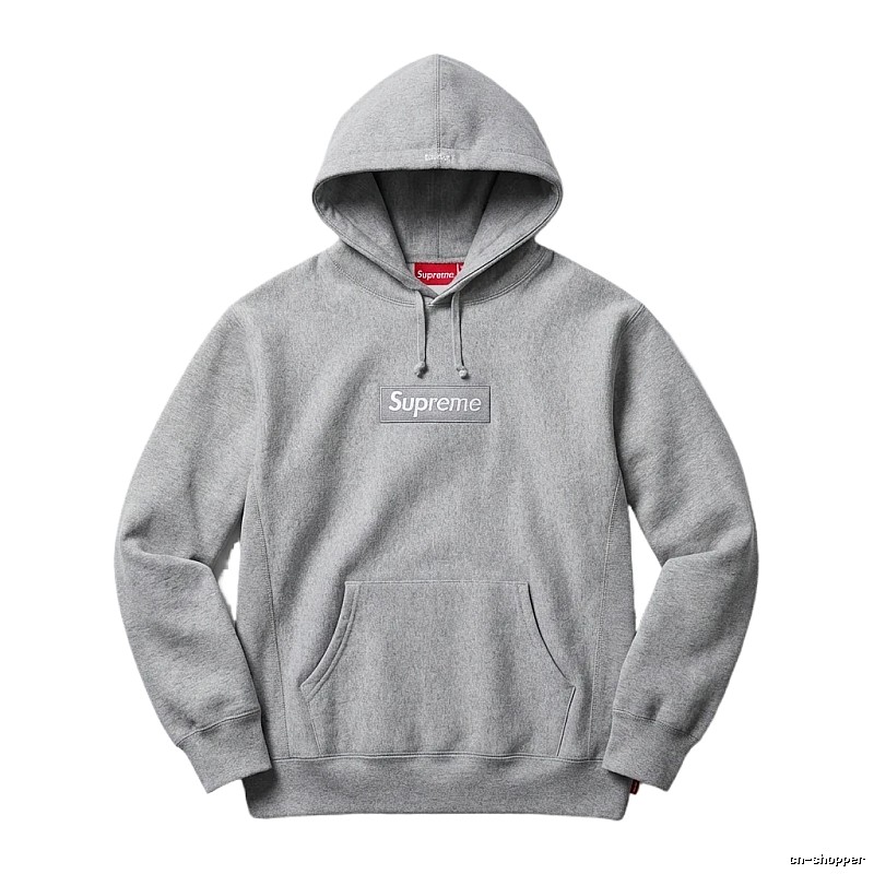 Supreme basic grey hoodie