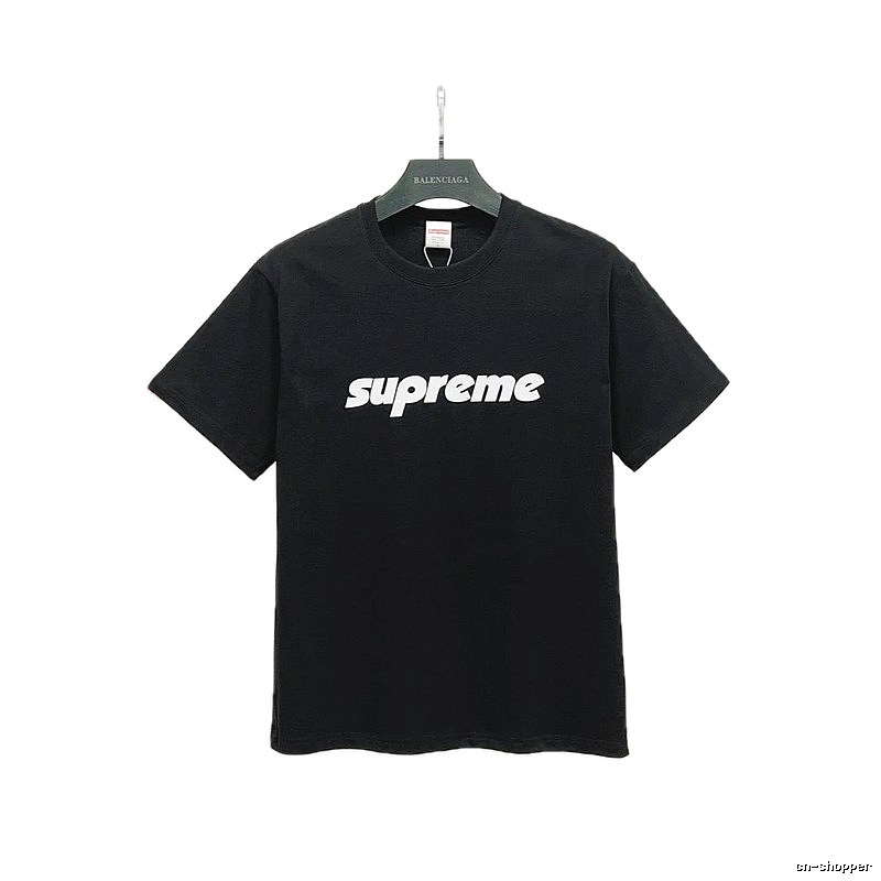 Supreme Classic Logo Street Style Black Short-sleeve T-shirt