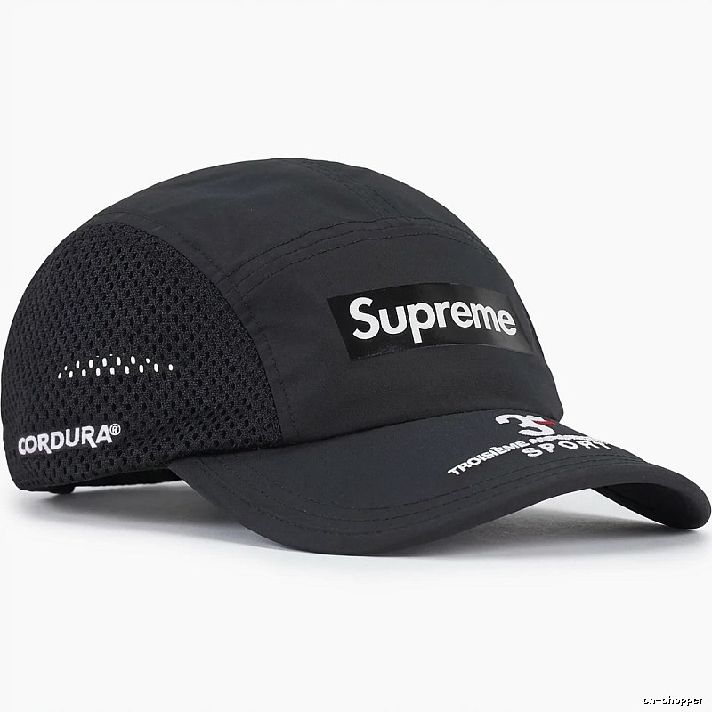 Supreme minimalist style black hat
