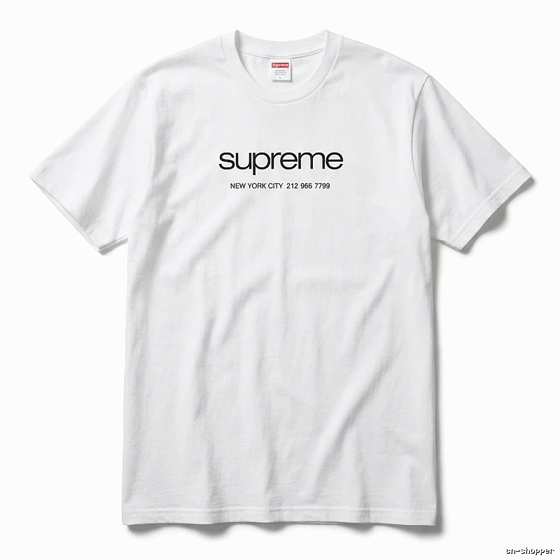 Supreme minimalist style white T-shirt