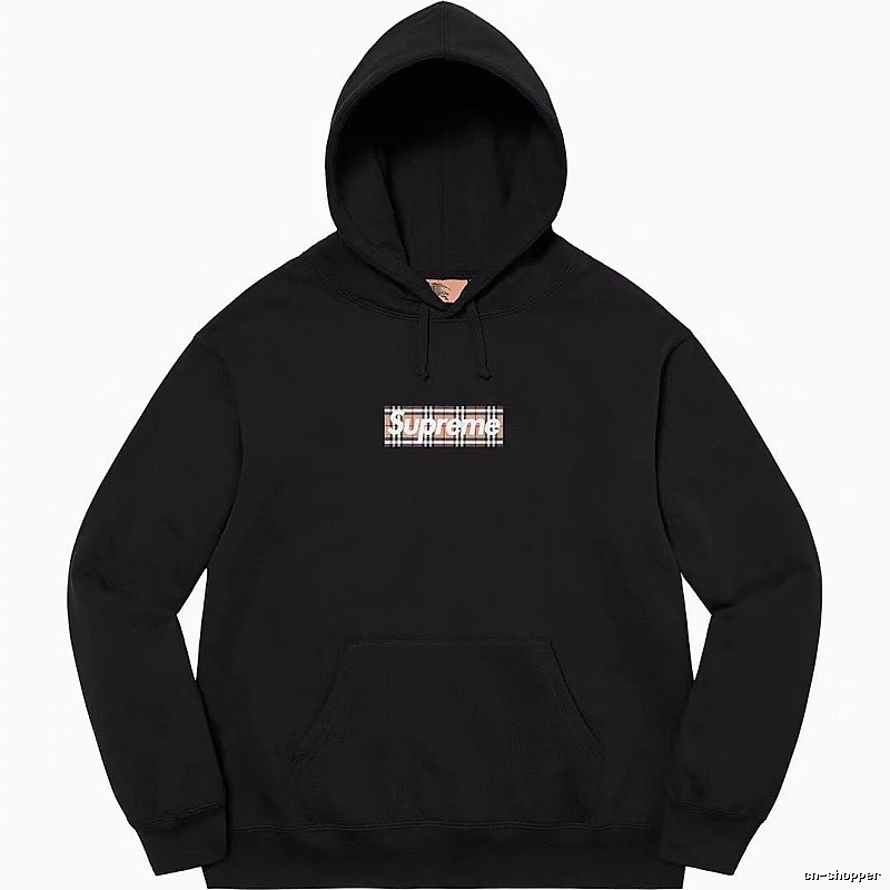 Supreme Monogram Logo hoodie Gray Red Oversized for Casual Outfits