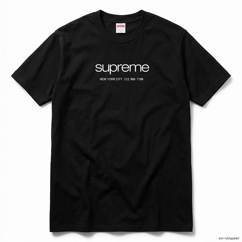 Supreme New York Style Black T-shirt