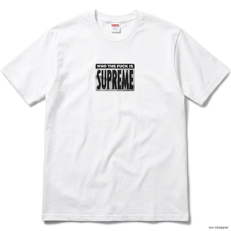 Supreme - printed trendy brand white T - shirt