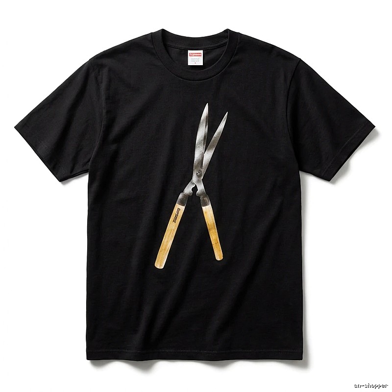 Supreme Scissors Print Black T-shirt