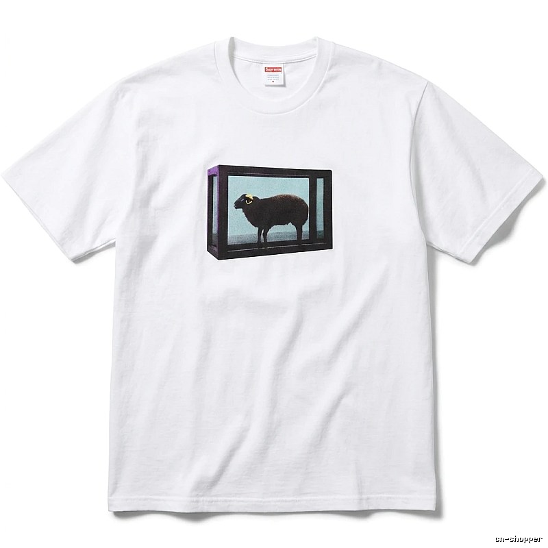 Supreme Sheep Print White T-shirt