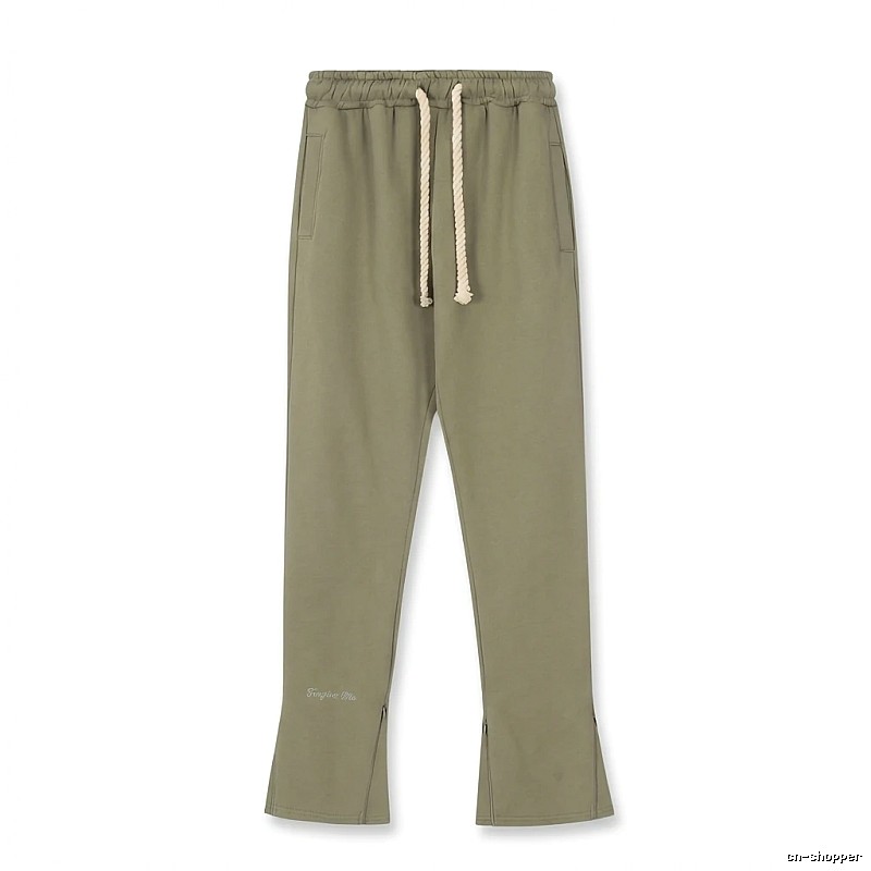 SynaWorld casual style olive green trousers