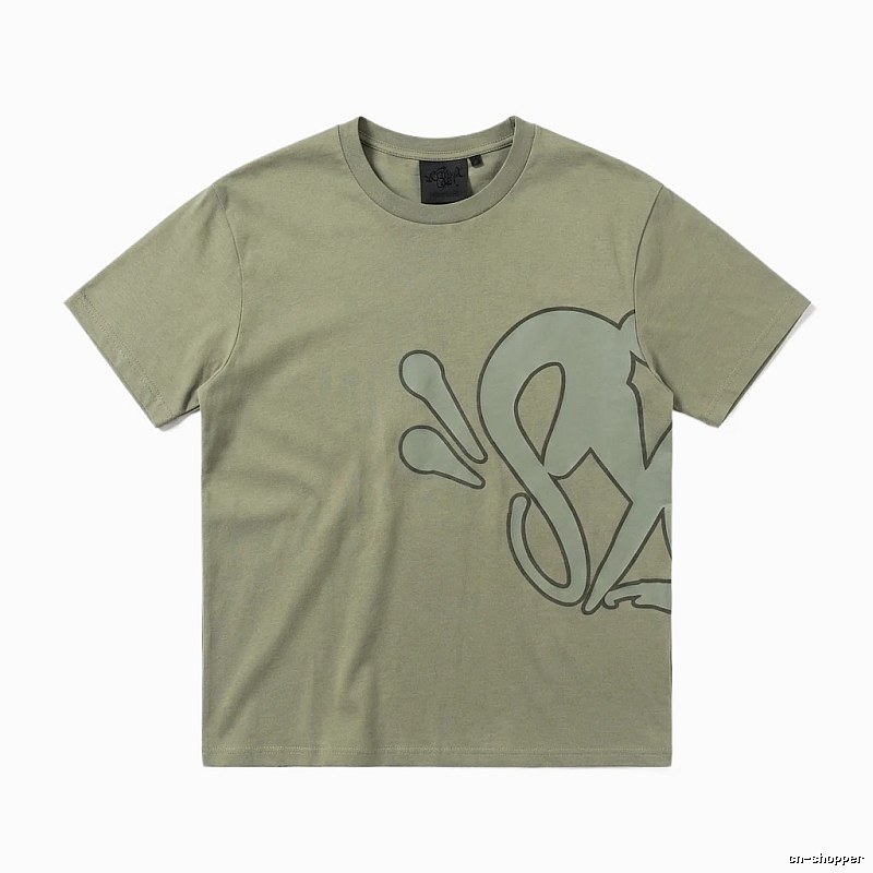 SynaWorld Graffiti Style Khaki T-shirt