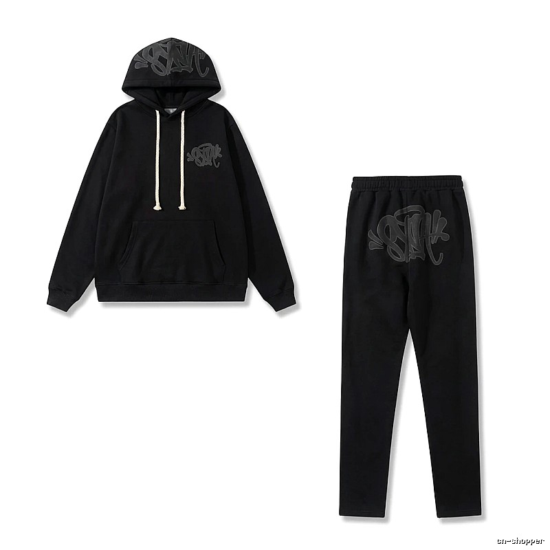 SynaWorld Graffiti Trendy Cool Style Black Suit
