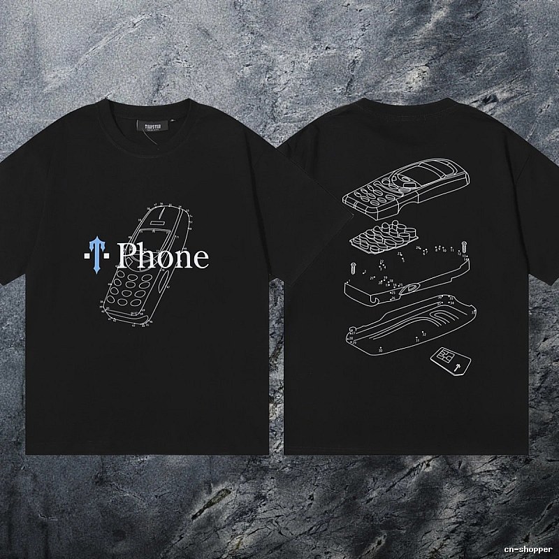 Trapstar Lightweight Keys graphic T-shirt Black White Key for Trend Styling