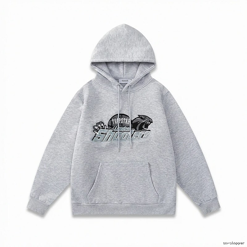 Trapstar - printed casual - style grey hoodie