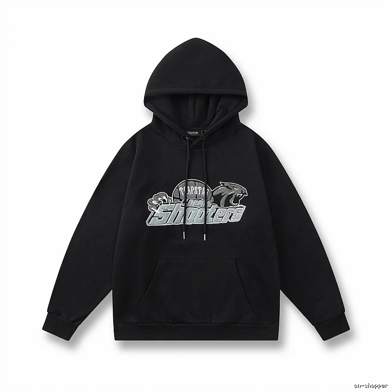 Trapstar - printed trendy and cool black hoodie