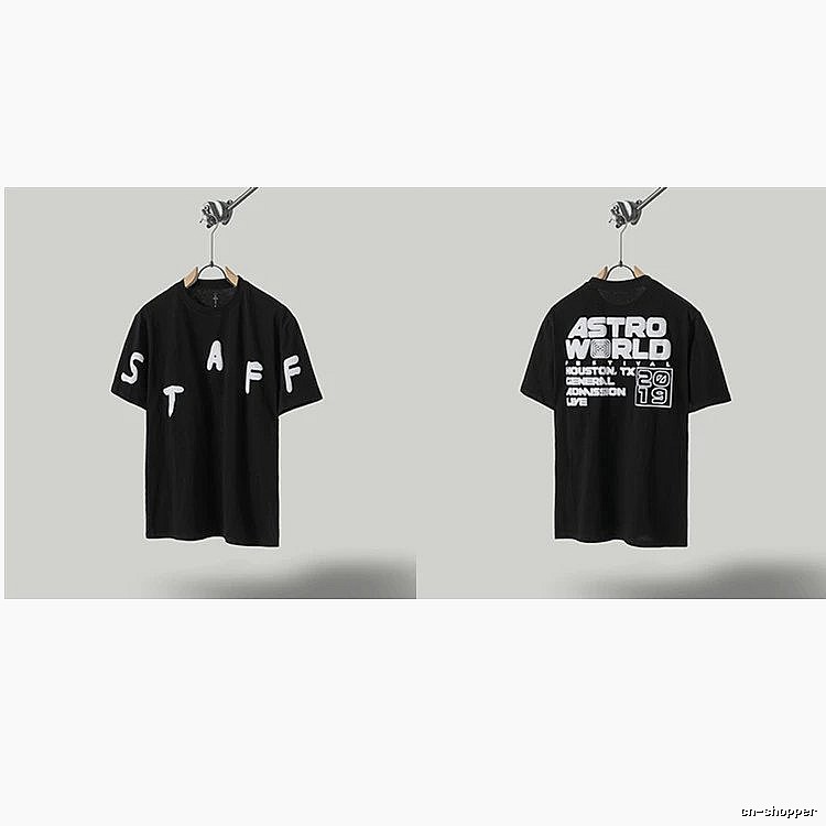 Travis Scott Astroworld Street Style Black T-Shirt