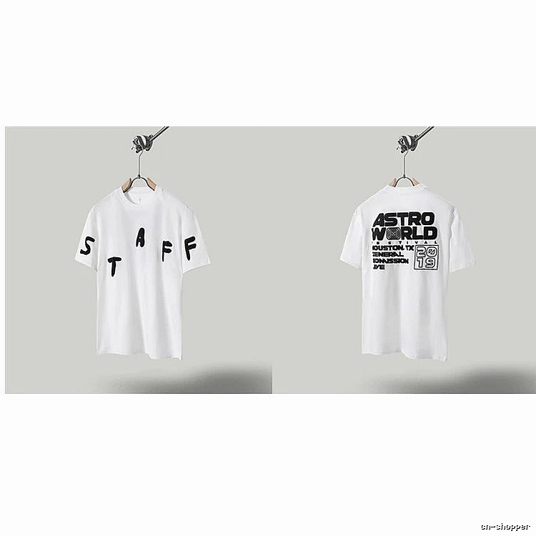 Travis Scott AstroWorld Street Style White T-Shirt