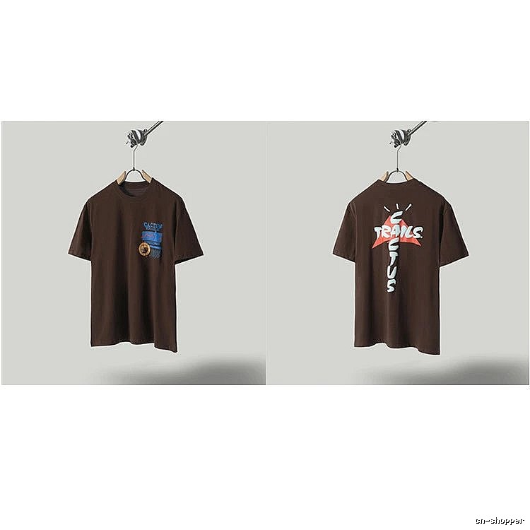 Travis Scott Cactus Graffiti Brown T-Shirt