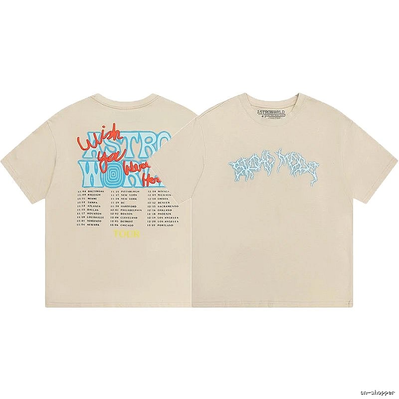Travis Scott Monogram Graphic T-shirt Brown Travis Scott for Layered Styling