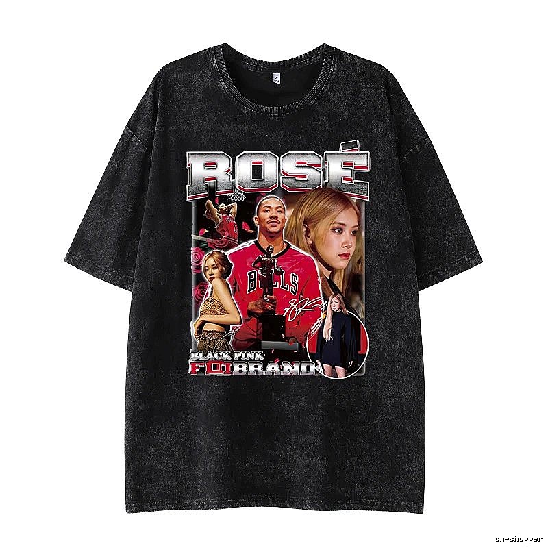 Tupac Gift Ready Portrait graphic T-shirt Black Tupac Collage with Standout Detail