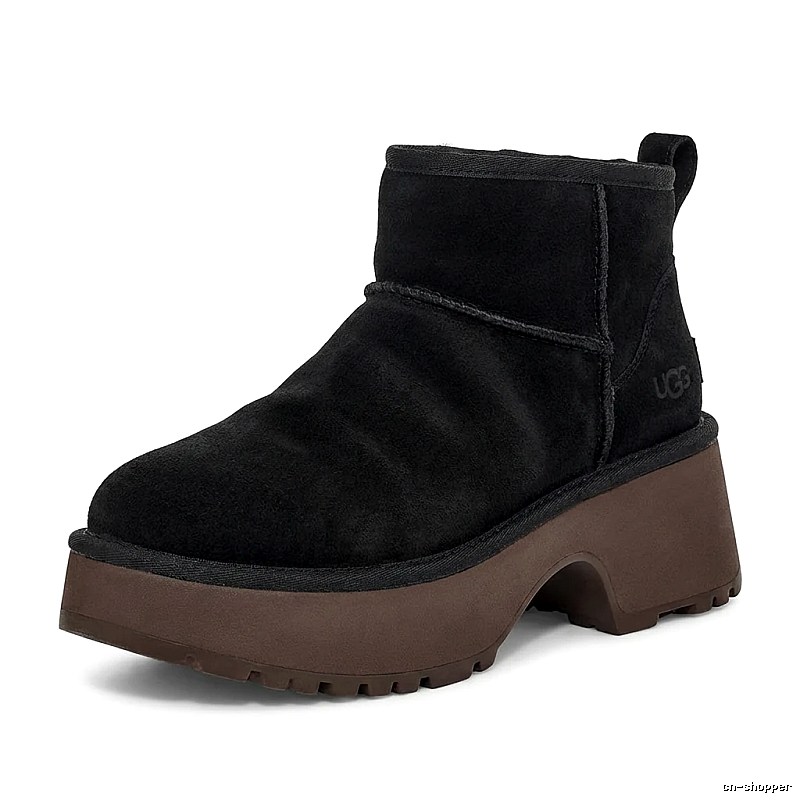 UGG thick - soled black short boots
