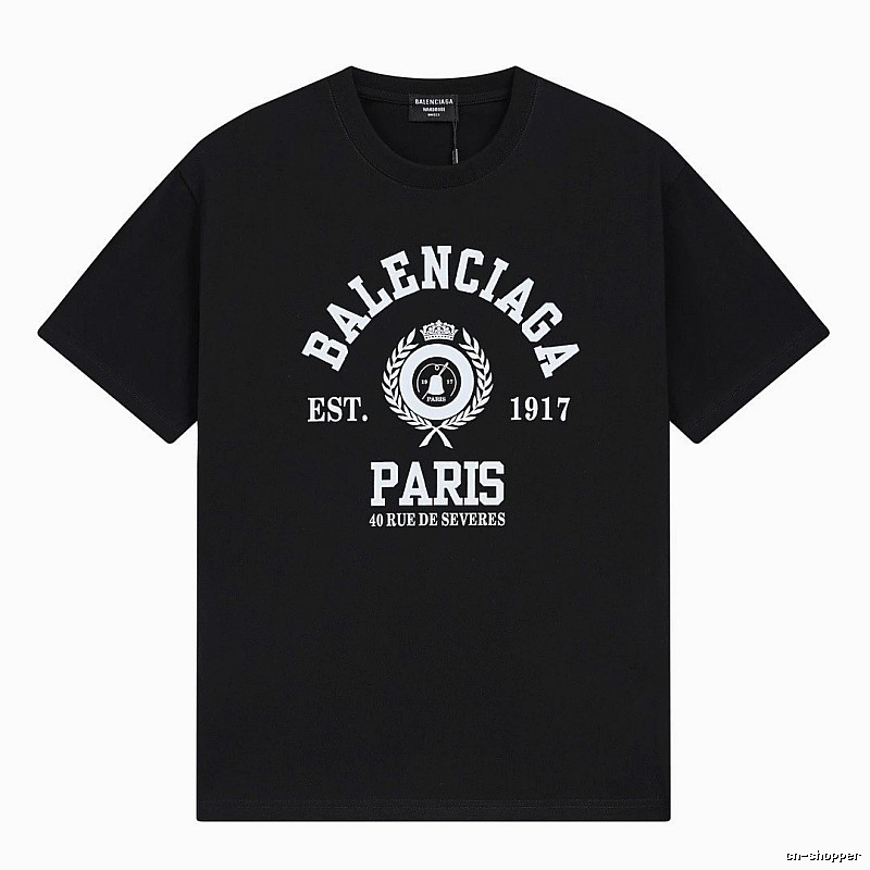 Vintage black short-sleeve T-shirt of Balenciaga