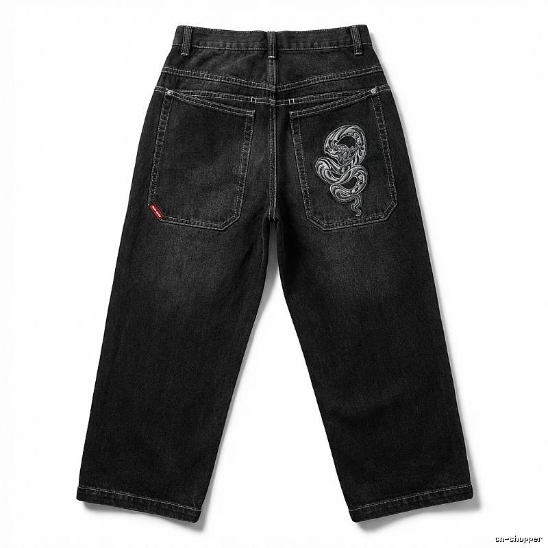 Y2K black retro jeans