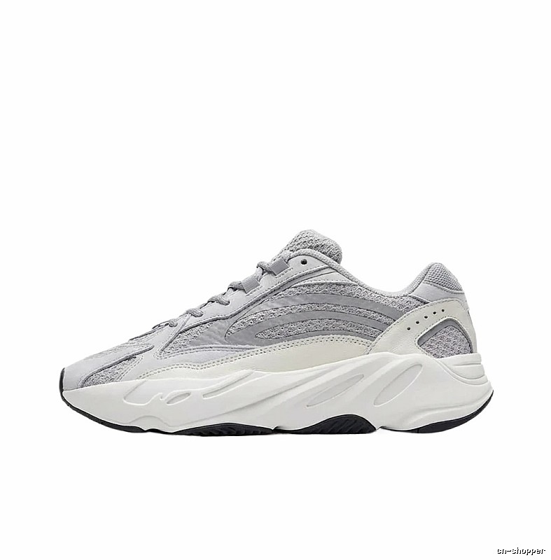 Yeezy retro gray and white sports shoes